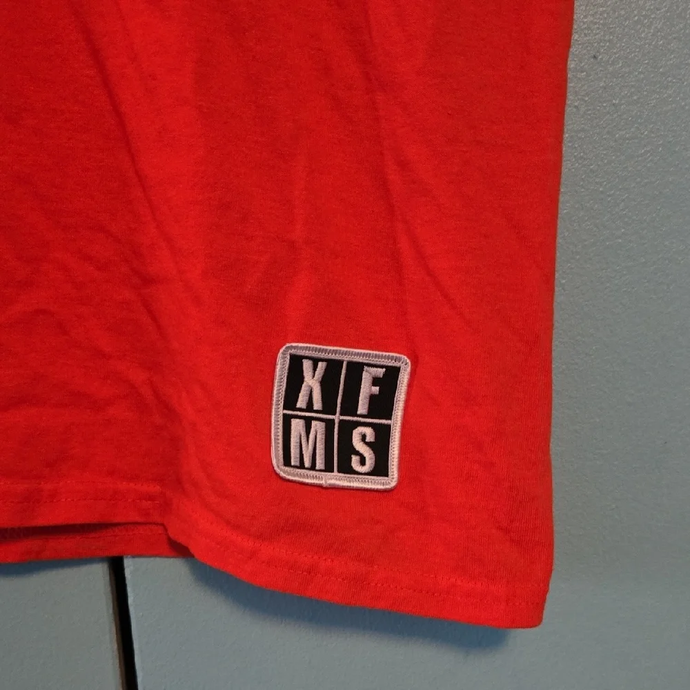 Men Vibrant Orange Tee With Wings - Picture 3 of 9